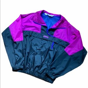 Vintage Columbia Windbreaker Jacket Hot Pink